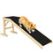 Pet Ramp Bed Steps for Dogs Cats Non-slip Carpet Top Platform Pine Wood 59