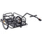 Aosom Folding Bike Cargo Trailer, Utility Bicycle Cart with Hitch, Garden & Patio Tool Carrier, Black