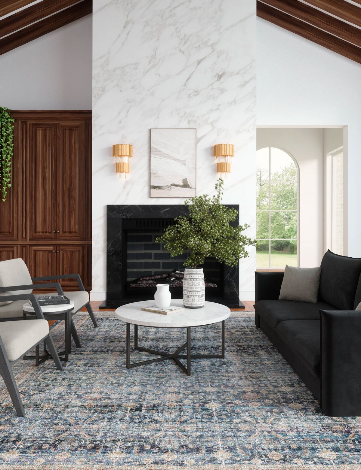 Davina Navy Lagoon Rug 