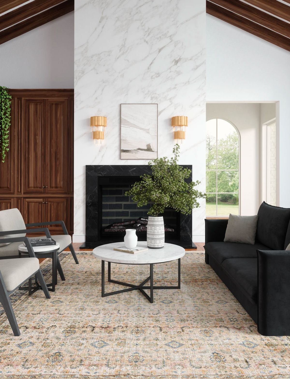 Miriam Yellow Beige Rug 