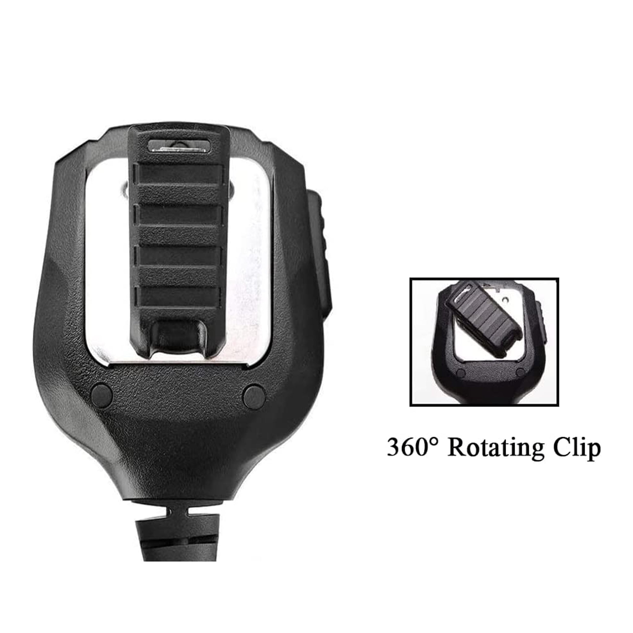 YDC TECH YMC-110 2 Pin Heavy Duty  IPX54 Rainproof  Speaker Mic with 3.5MM Audio Jack 