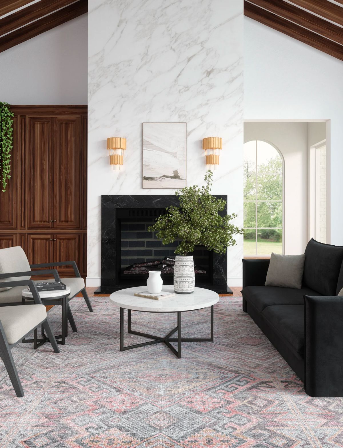 Alexa Silver Pink Purple Rug 