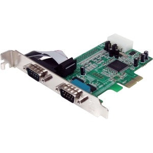 2 Port PCIe Serial Adapter Card with 16550