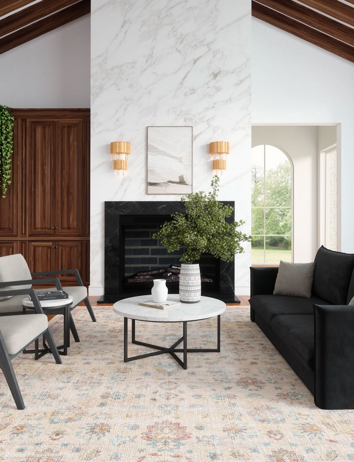 Aria Yellow Rose Lagoon Rug 