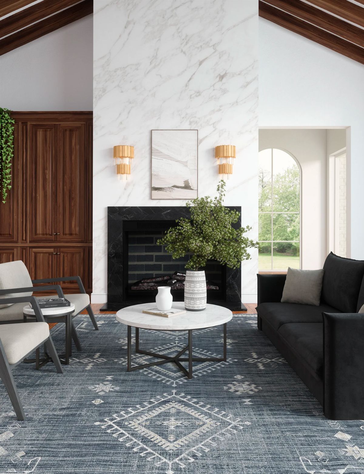 Khaleesi Black Yellow Sand Rug 