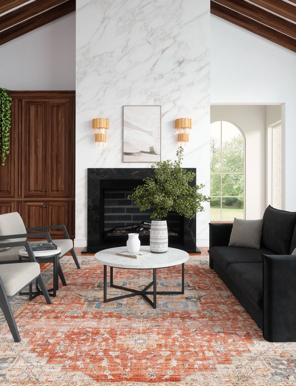 Rivka Terracota Ocean Rug 