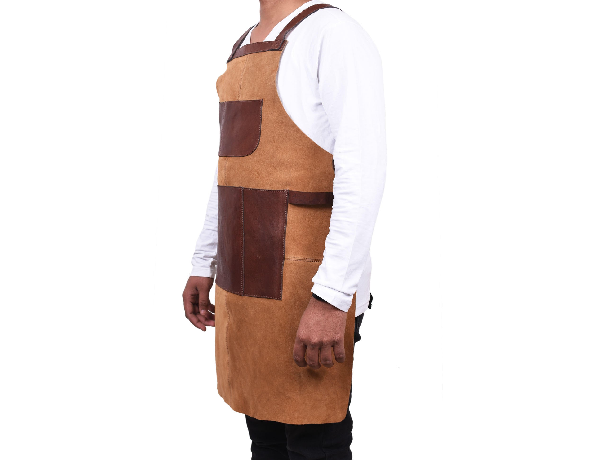 Genuine Leather Suede Apron