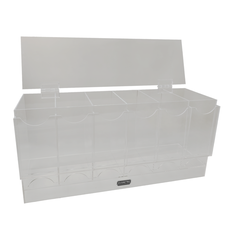 EVORETRO Card Dispenser Pokémon Booster Pack 6-Slot Acrylic Display Dispenser 