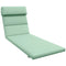 Patio Chaise Lounge Chair Cushion Replacement Sun Lounger Pad with Headrest and Ties, Green