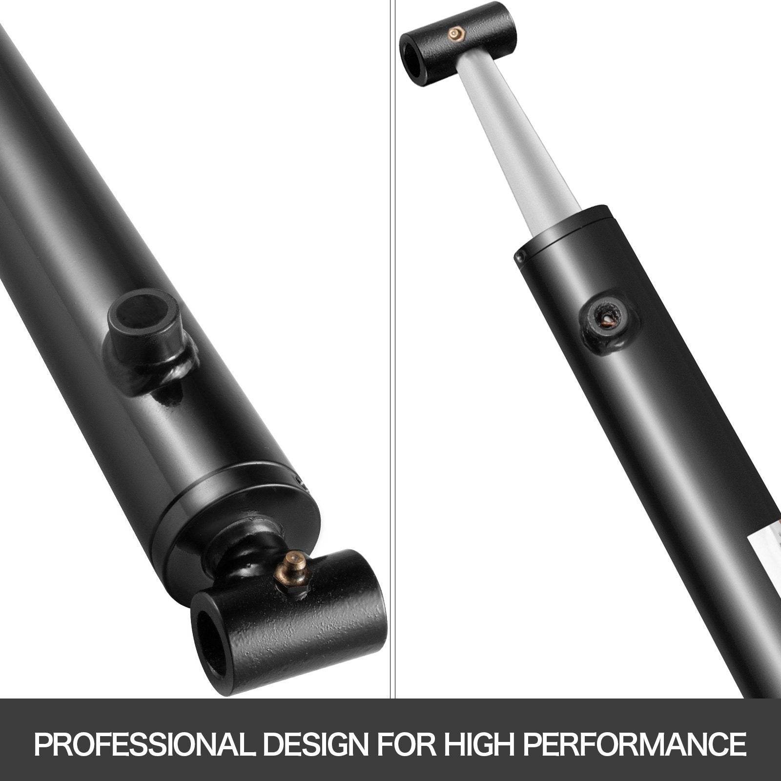 Hydraulic Cylinder 2 Bore 36 Stroke Hydraulic Ram Cylinder 3000psi Hydraulic Cylinders Welded Double Acting Cross Tube SAE6 Port Hydraulic Lifting Cylinder 