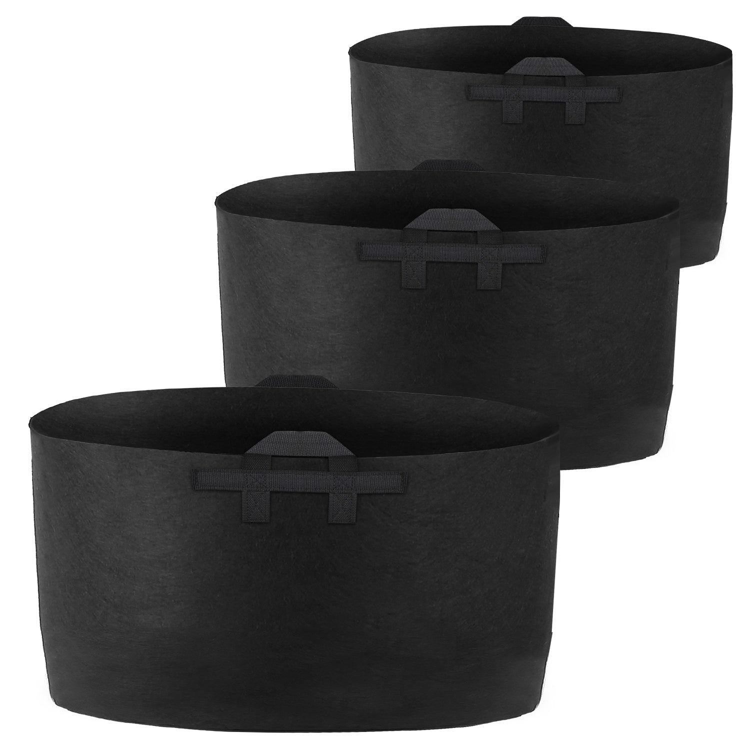 3 Pack Plant Grow Bags Potato Vegetable Planter Bags Breathable Planting Fabric Pots 15Gallons 