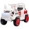 Qaba 6V Mars Rover Ride On Car for Kids Sounds Lights MP3 Player Electric Toy Vehicle Riding Experience Ages 3-5 White
