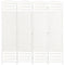 HOMCOM 4-Panel Folding Room Separator: Portable Privacy Screen Indoor Office Divider, White