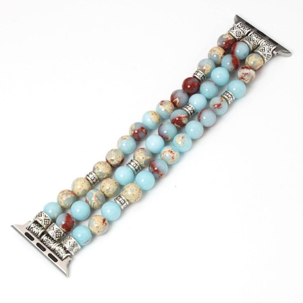 Simple And Versatile Beaded Bracelet smart watch strap 