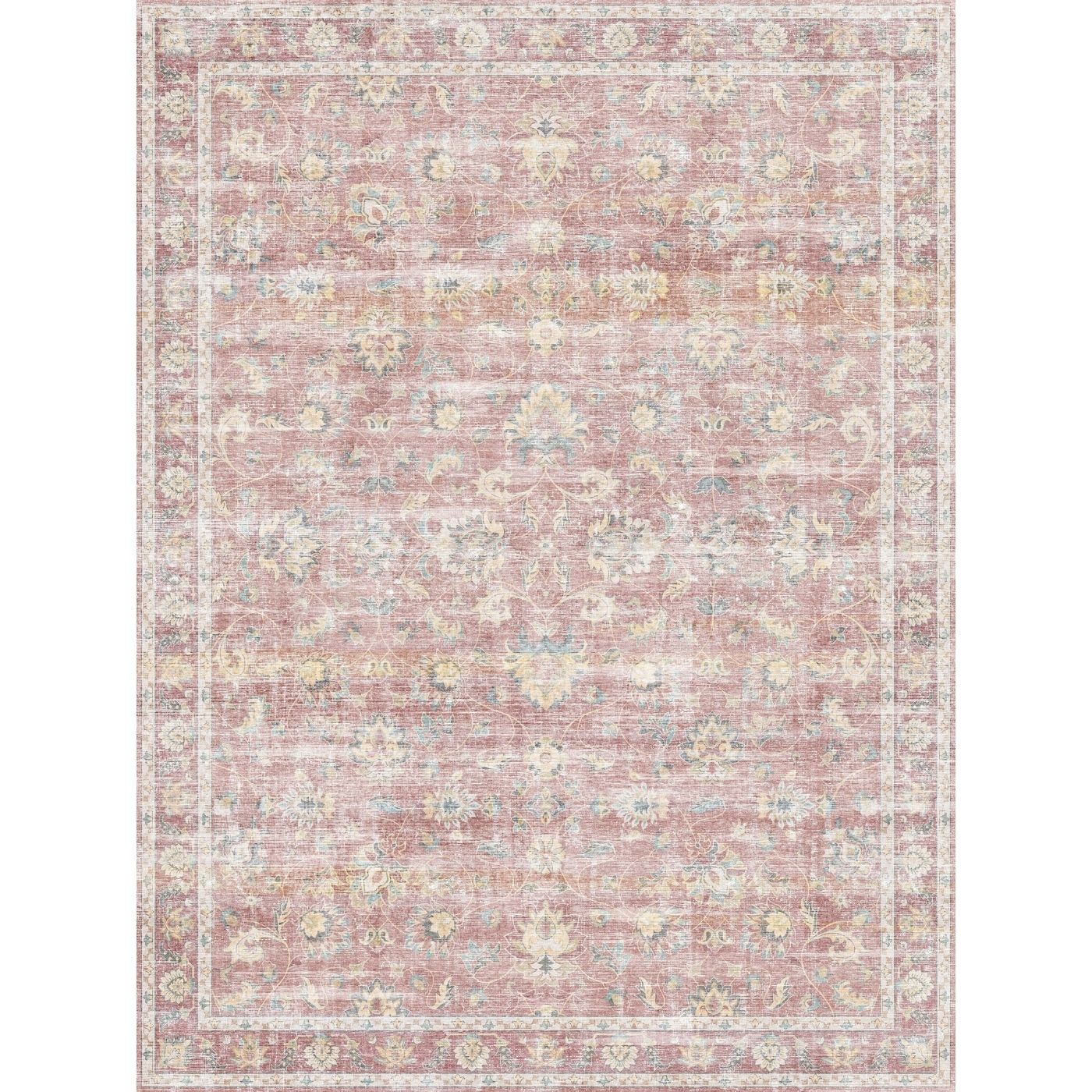 Elyse Pink Yellow Rug 