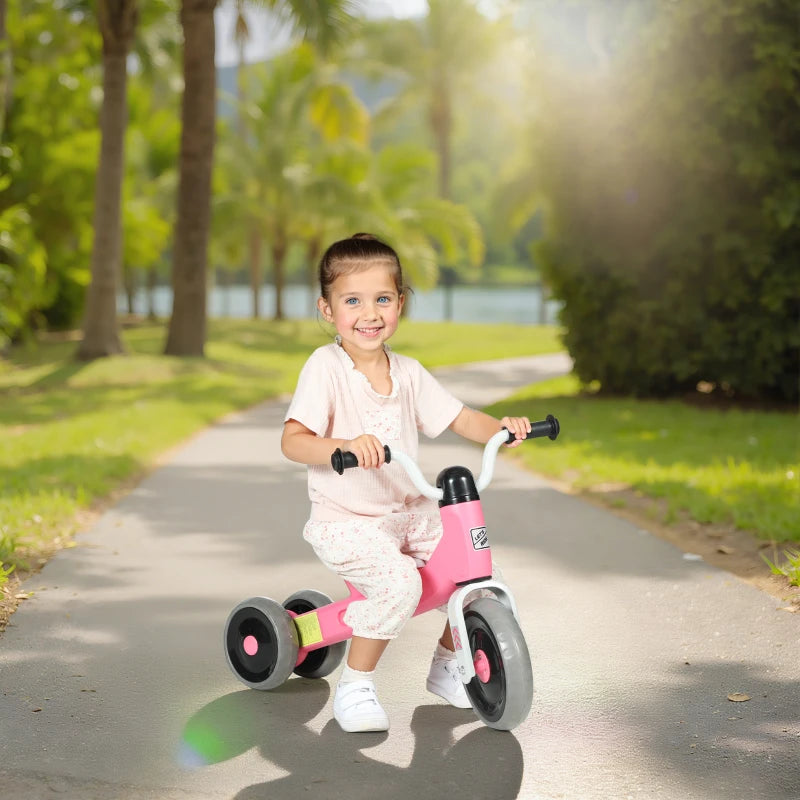 Qaba Toddler Balance Bike for 12-36 Months Boys Girls with No Pedal, 3 Silence Wheels for First Birthday Gift, Green