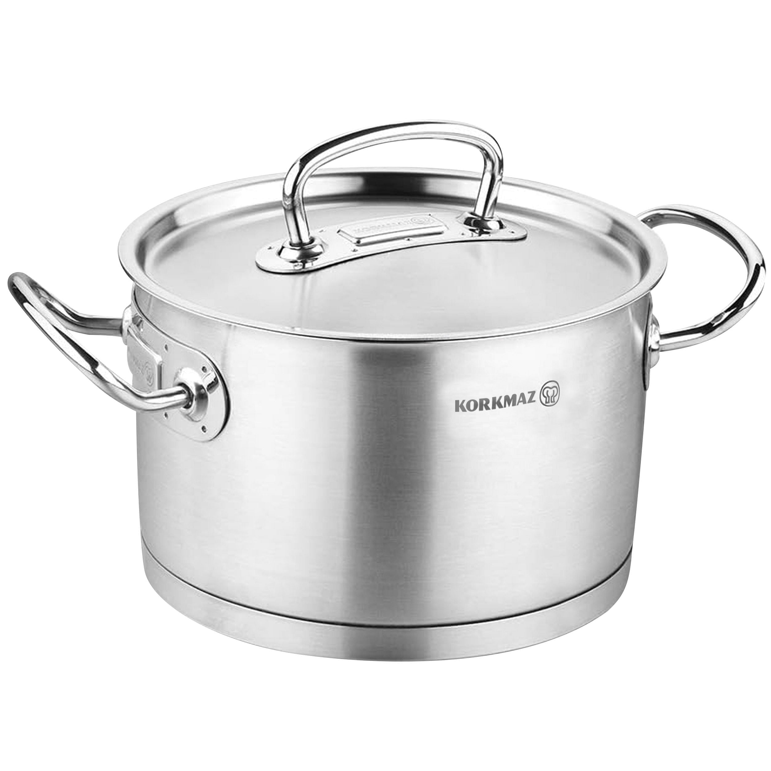 Korkmaz Proline Professional Series 2 Liter Stainless Steel Casserole with Lid in Silver - Free Shipping 