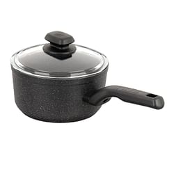 Korkmaz Ornella 2 Piece 2 Liter Quart Aluminum Nonstick Saucepan with Lid - Free Shipping 