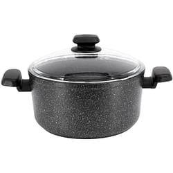 Korkmaz Ornella Non Stick 11 Inch 8 Liter Casserole with Lid in Black - Free Shipping