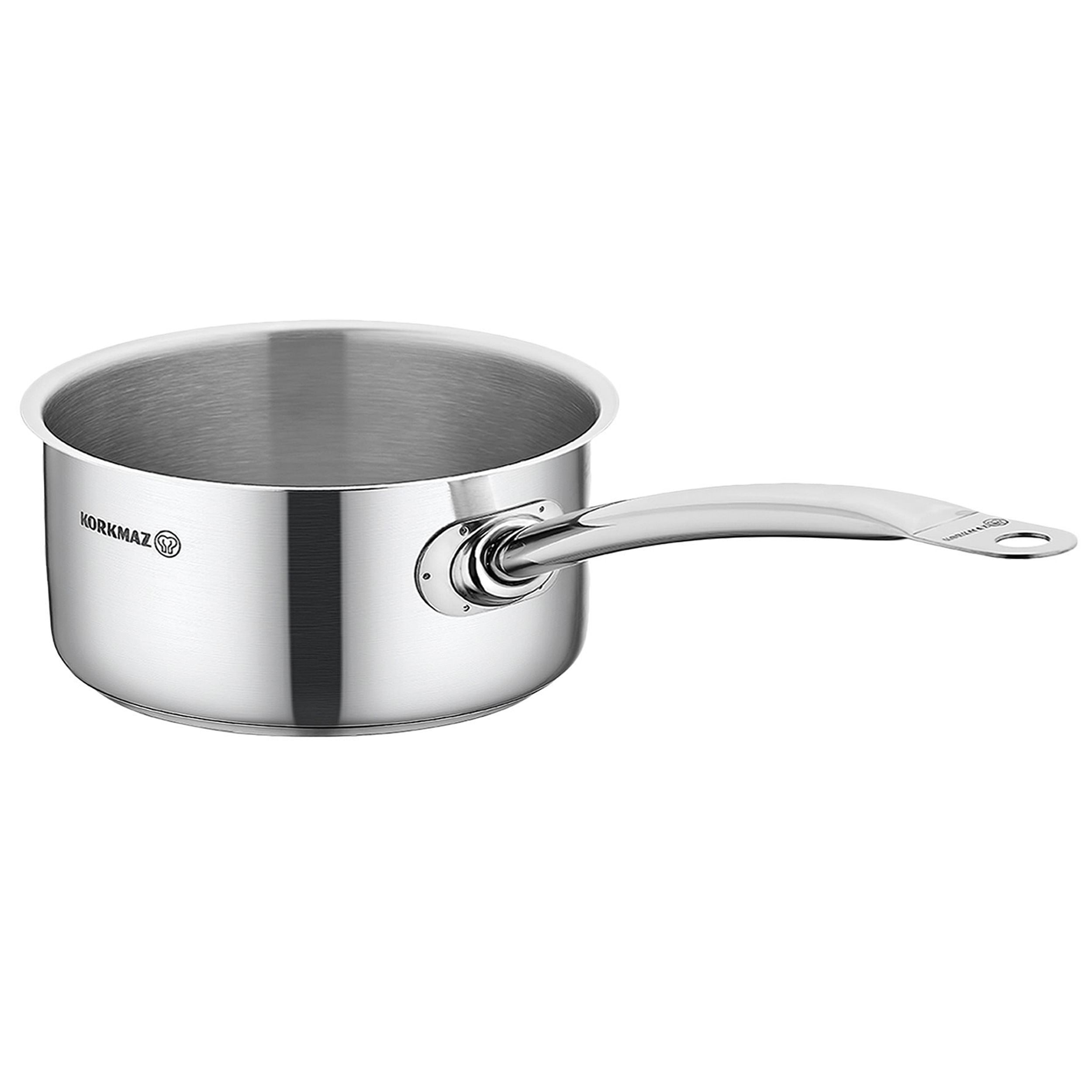 Korkmaz Gastro Proline 7.3 Liter Stainless Steel Saucepan in Silver - Free Shipping 