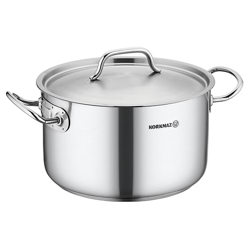 Korkmaz Gastro Proline 2 Liter Stainless Steel Casserole with Lid in Silver - Free Shipping