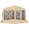 Outsunny Pop Up Screen Tent 12' Hexagon, Automatic Camping Shelter with Mesh Sidewalls, Outdoor Sun Shade