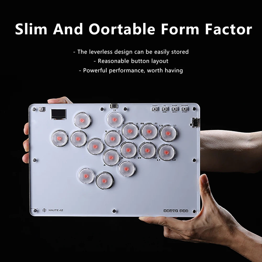 Haute42 Joystick Hitbox Arcade Stick Controller - Compatible with PS 4& PS3 & Switch & Steam & PC