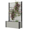 Wicker Outdoor Planter with Trellis, 58