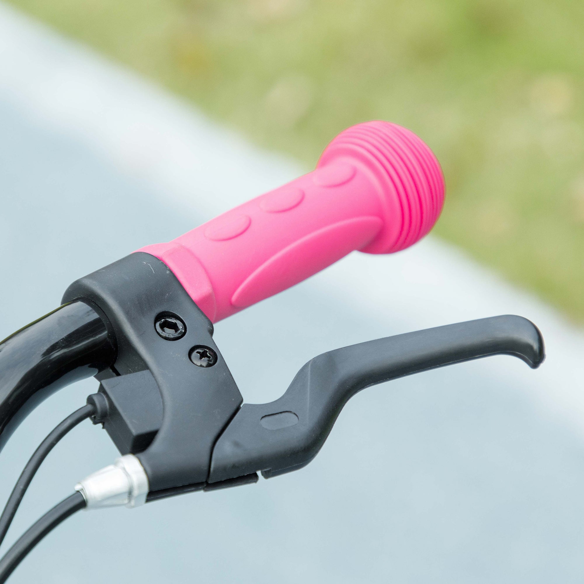 Soozier Foldable Electric Scooter for Kids Ages 6-14, with Seat and 2 Adjustable Heights, Max 6km Range & 12km/h, Pink 