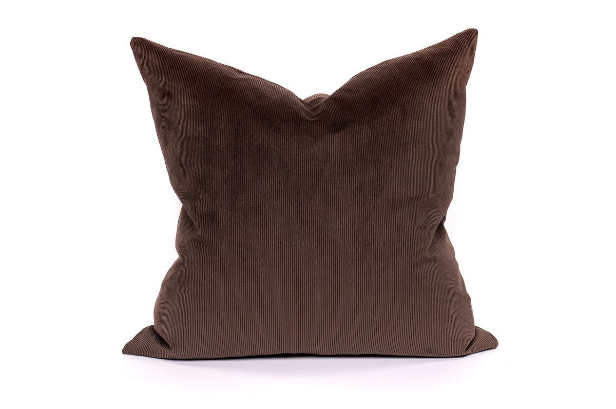 Chocolate Cord Cushion Cover 