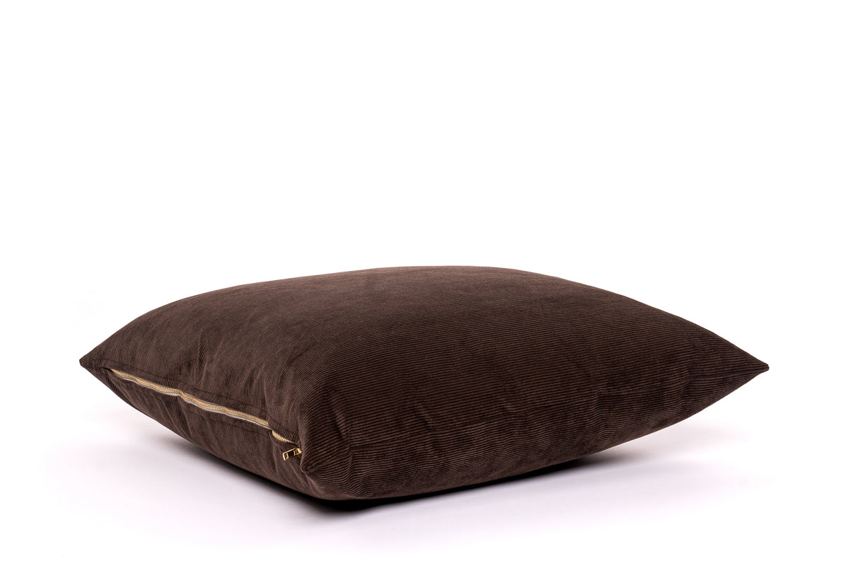 Chocolate Cord Cushion Cover 