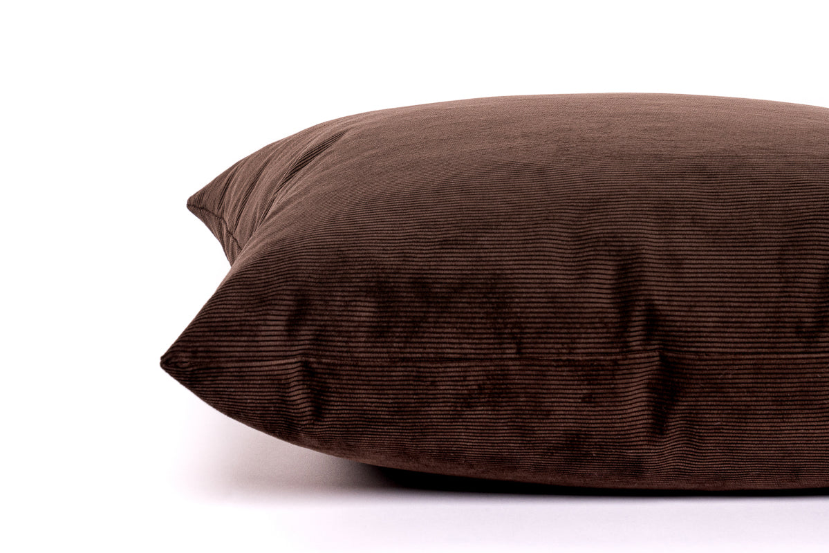 Chocolate Cord Cushion Cover 