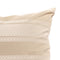 Hazel Wood Cushion Cover – Handmade Tan Ring Pattern Polyester, 20