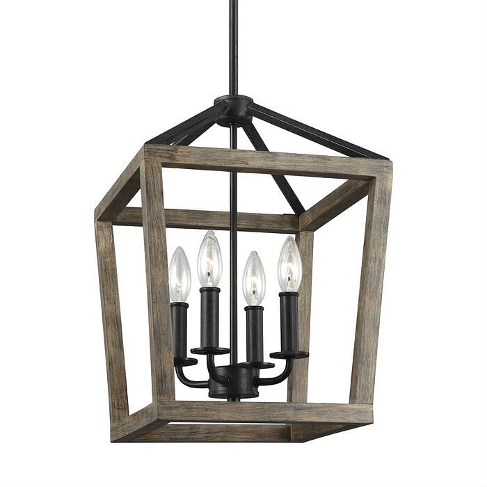4 Light Lantern Adjustable Dimmable Square/Rectangle Chandelier - Free Shipping 