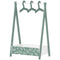 Qaba Kids Clothing Rack with Storage Shelf, Hangers, for Nursery Room, Living Room, Playroom, Green