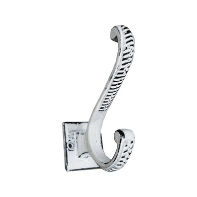 Mare Dbl Hook Cast Iron Antique White 