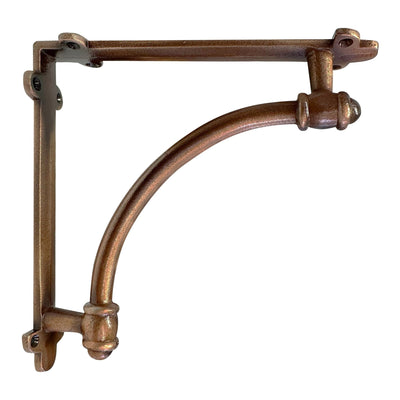 Slim Halfround Bracket, 9.6 inch, Copper Finish 