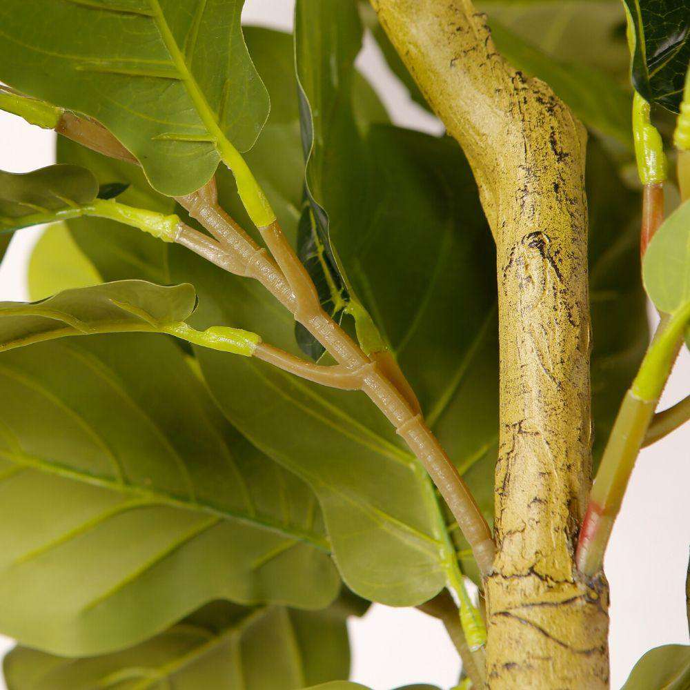 Adelia Artificial Fiddle Leaf Potted Plant 10' 