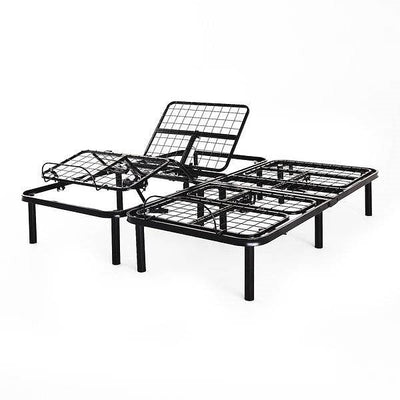 Split King Size Electric Head Foot Adjustable Bed Base with Remote - Free Shipping 
