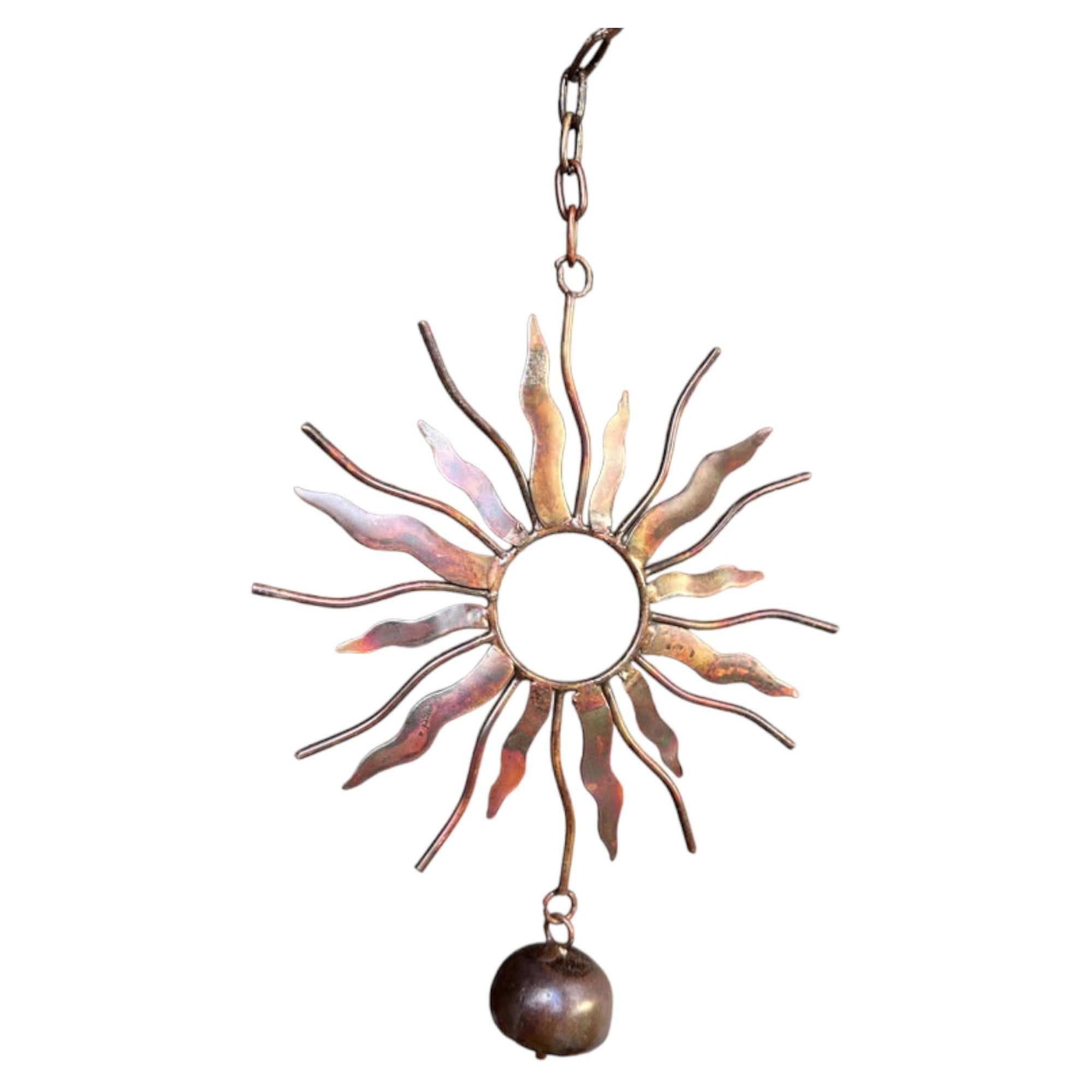 Flamed Sun W/Bells Ornament 