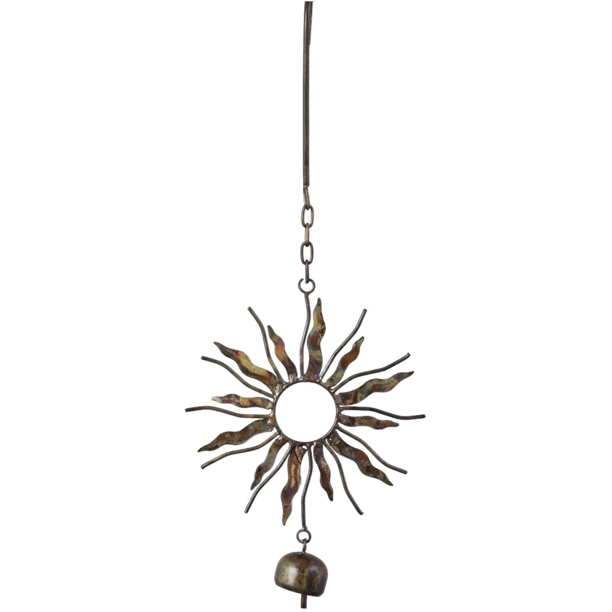 Flamed Sun W/Bells Ornament 