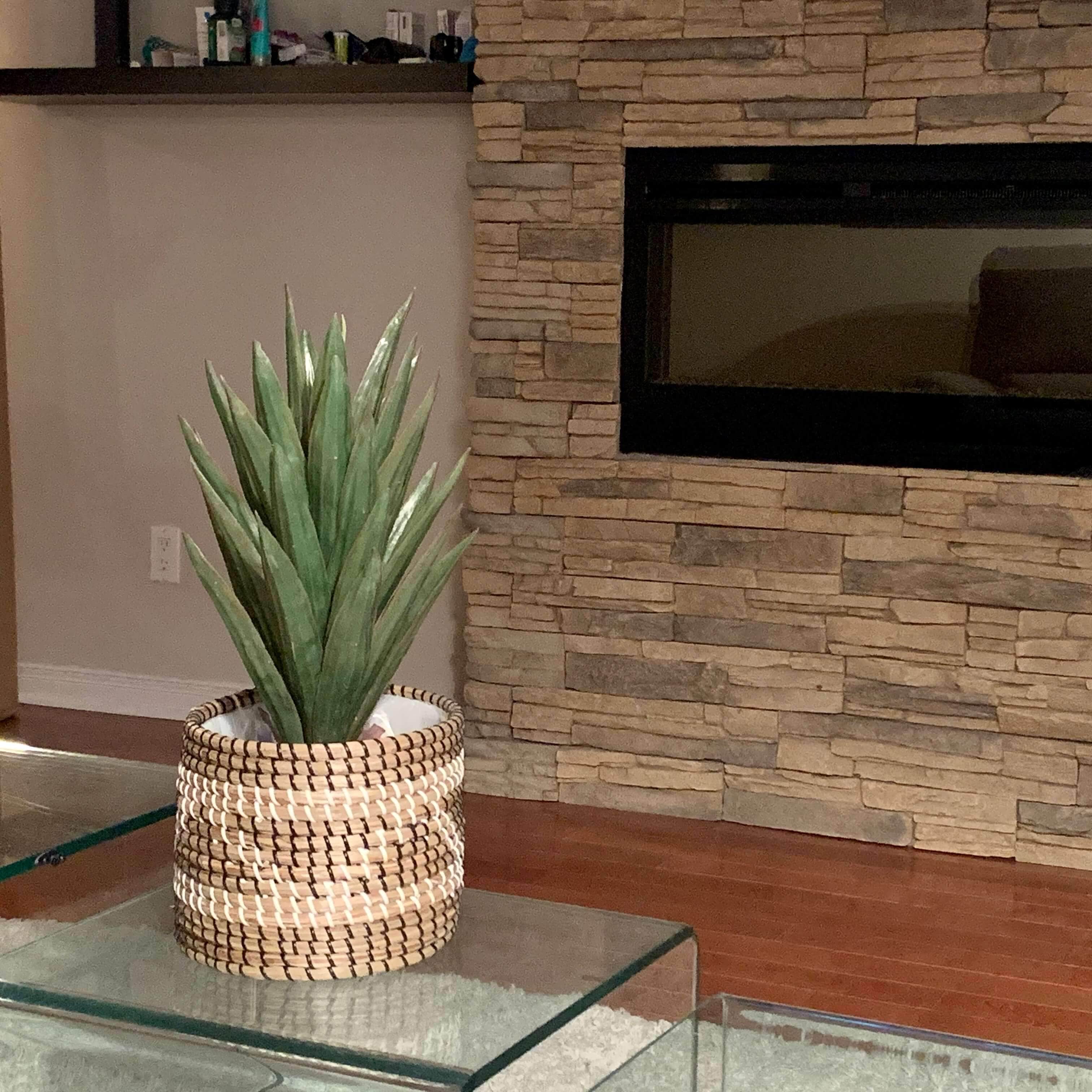 Aloa Artificial Aloe Tree Potted Plant 20'' 