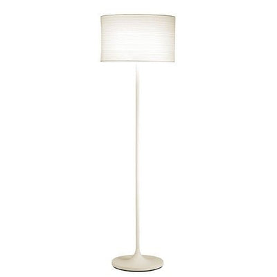 Modern Floor Lamp with White Paper Drum Shade - Free Shipping 