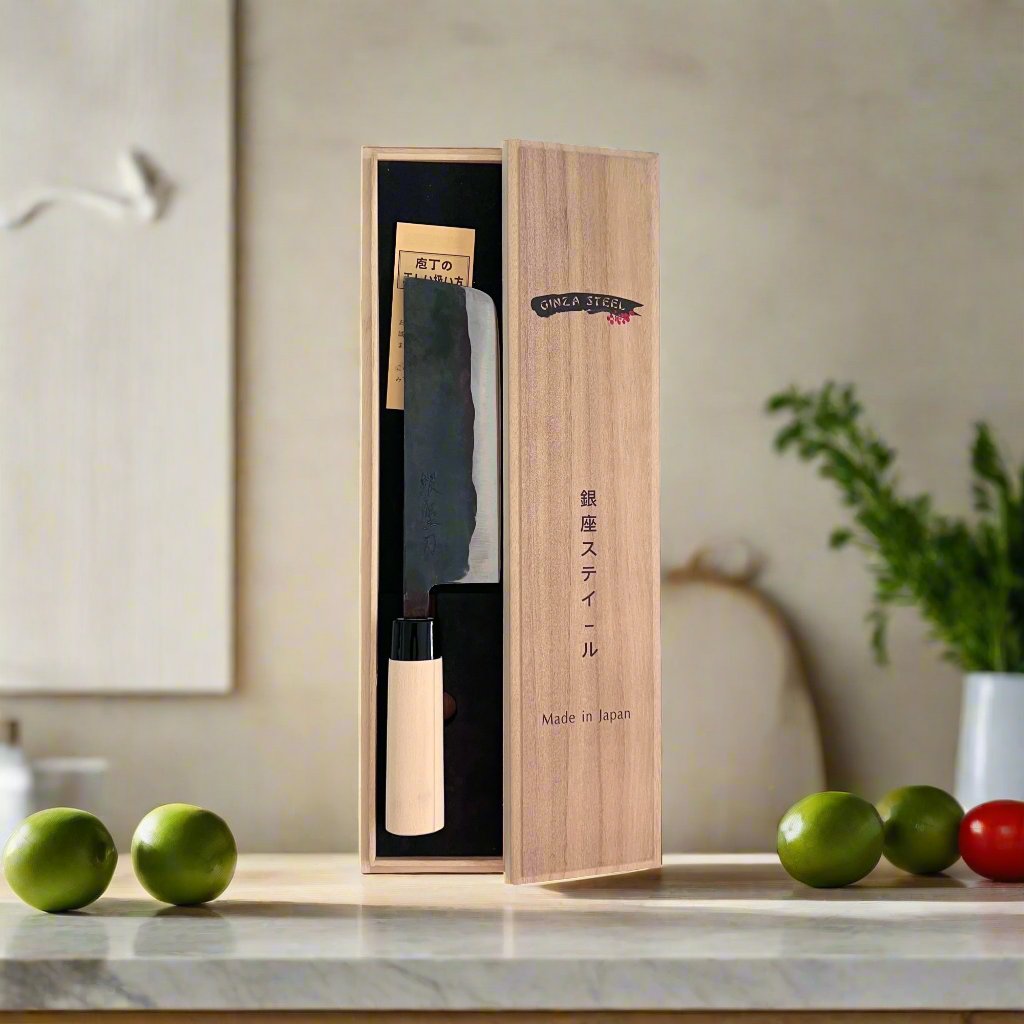 Aogami 166 | Nakiri Knife 165mm Blue#2 Soft iron Blade | Made in Japan 