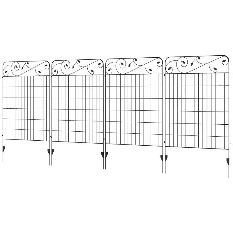 4 Pack Steel Foldable Fence Trellis Panel Animal Barrier - Free Shipping