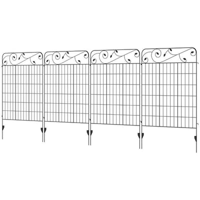 4 Pack Steel Foldable Fence Trellis Panel Animal Barrier - Free Shipping 
