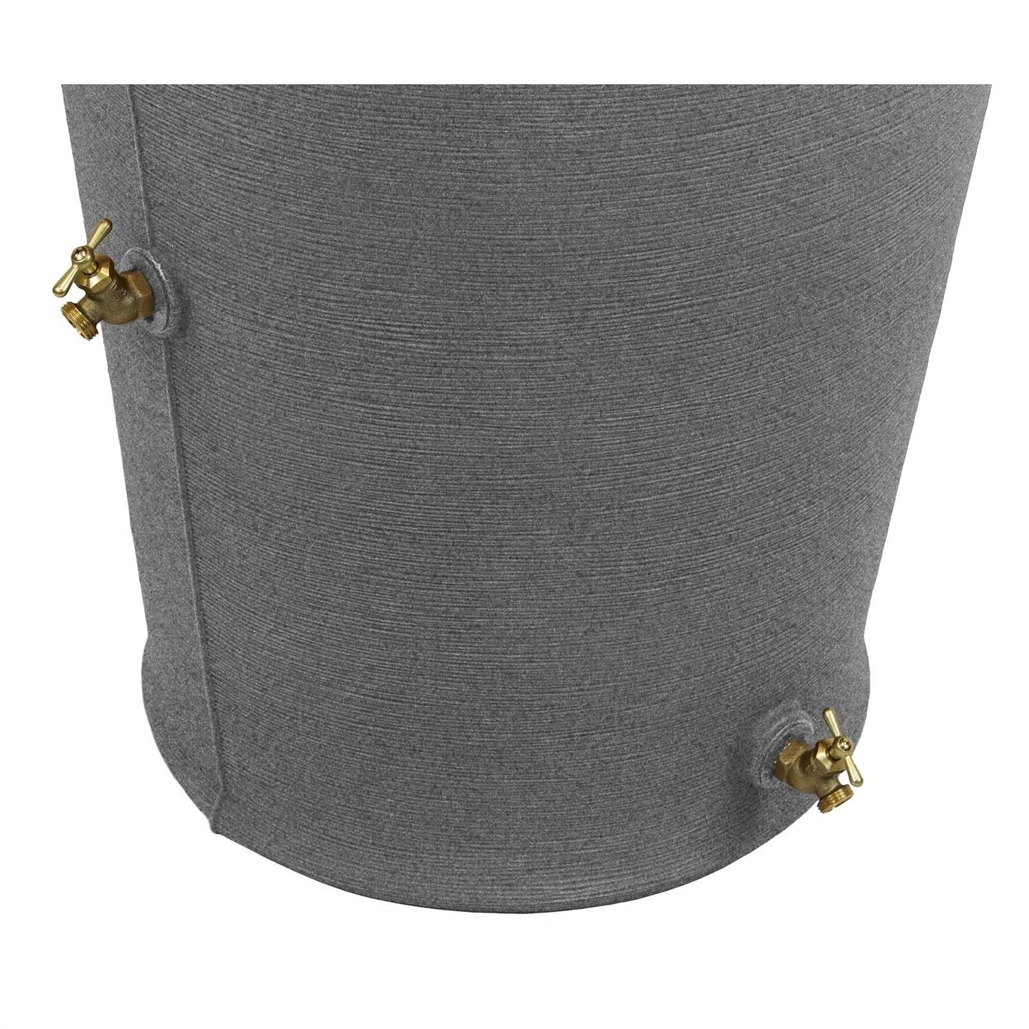 Dark Grey Granite 50-Gallon Plastic Urn Rain Barrel with Planter Top - Free Shipping 