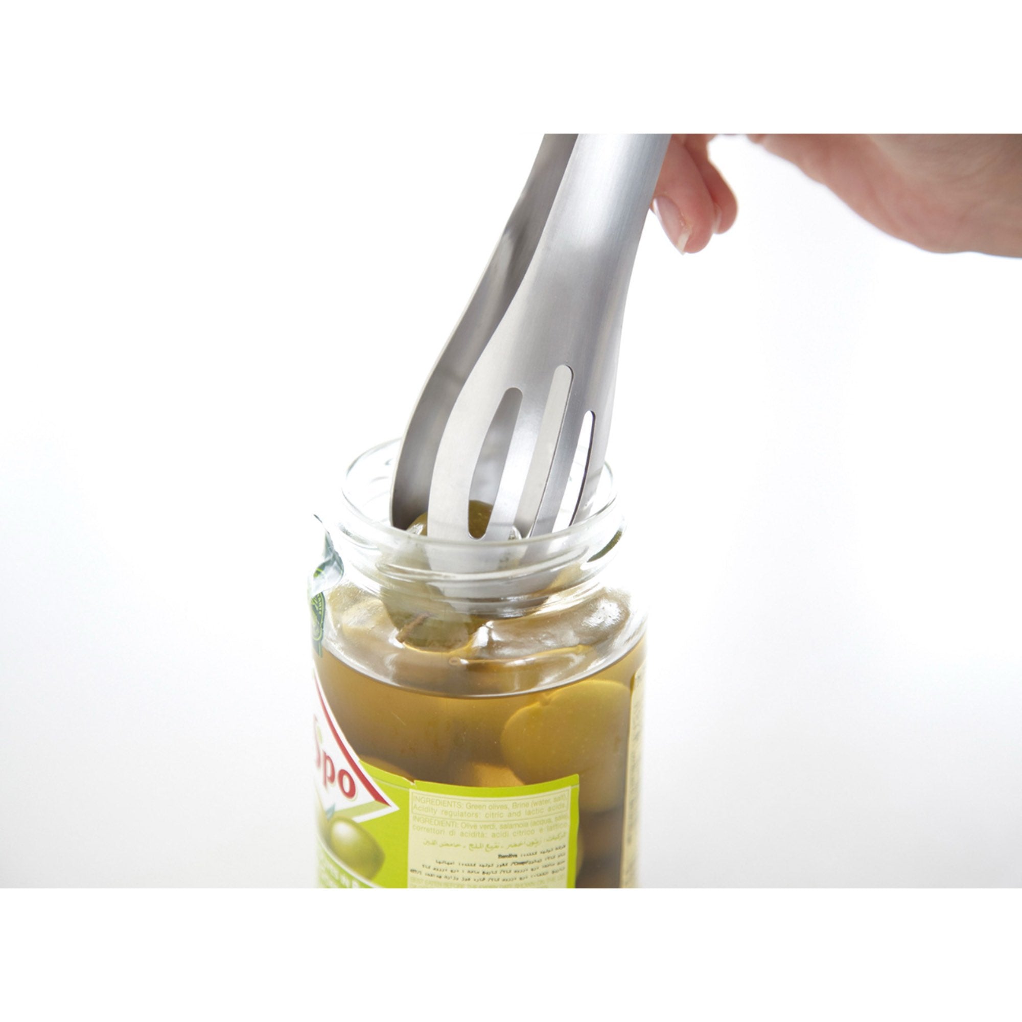 Eatoco Hasam Tongs – Stainless Steel Multi-Function Serving Tongs (200 mm)