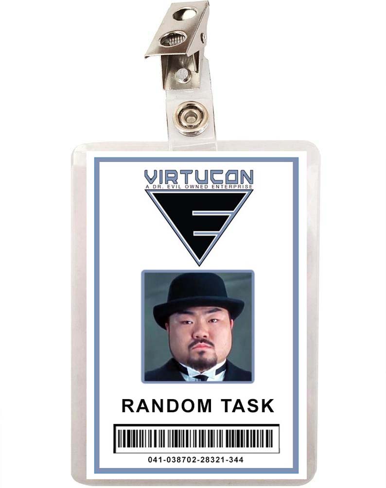 Austin Powers Random Task ID Badge 