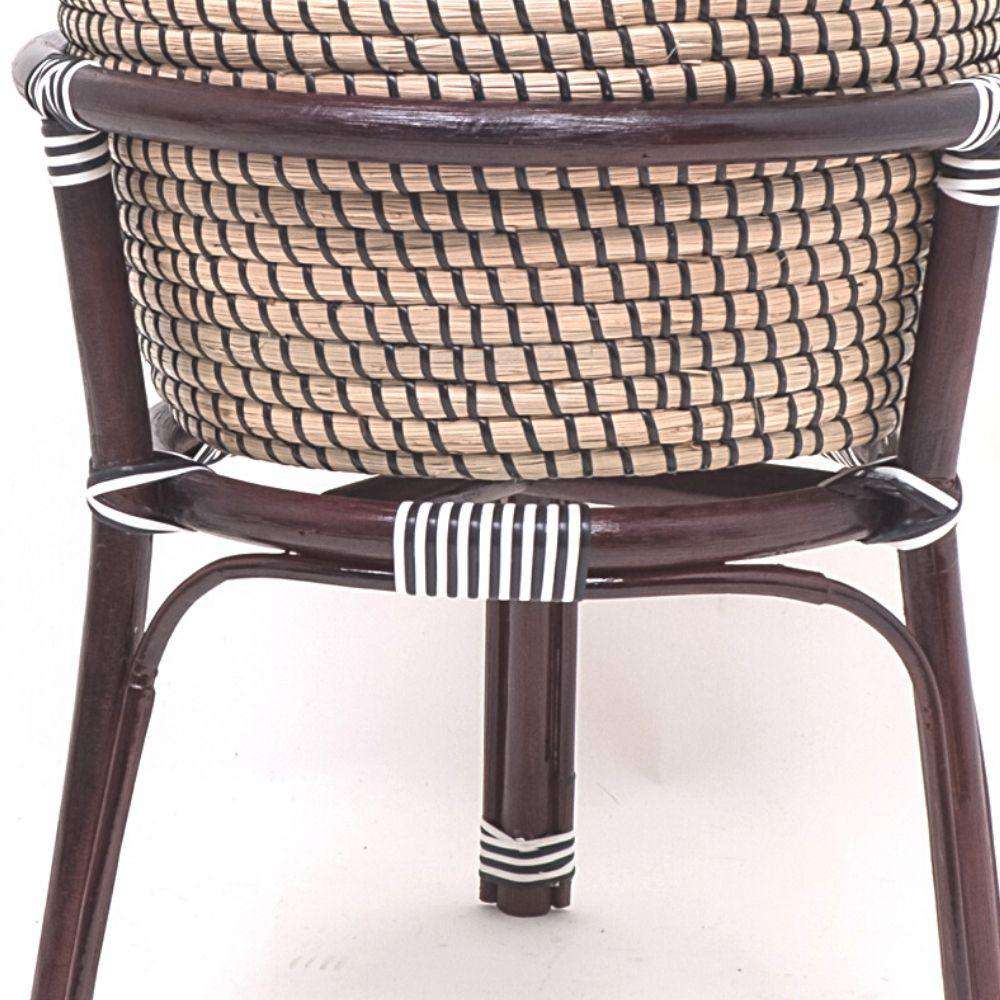 Ayu - Boho Floor Planter On Wooden Stand 